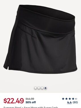Old Navy Black Active Maternity Skort